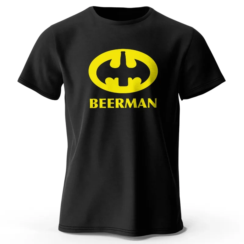 Camiseta estampada de cerveja masculina 100% algodão, extragrande, clássica, engraçada, camiseta gráfica para homens e mulheres, tops de verão